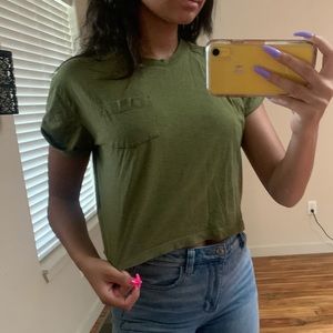 Green shirt